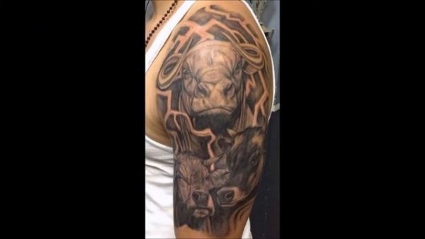 Bull Tattoos - Best bull tattoo designs
