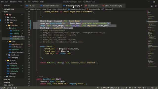 #9 Laravel Ecommerce Tutorial | Insert Products смотреть онлайн