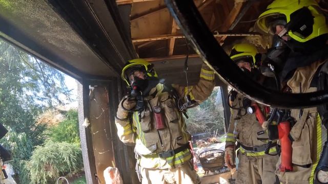 Chaletbrand  - VOLUNTEERS DUTCH FIREFIGHTERS -