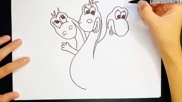 Как нарисовать ЗМЕЯ ГОРЫНЫЧА| how to draw ZMEY GORYNICH (3 headed dragon) смотреть онлайн