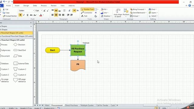 How to draw operations procedures in Visio Part 4 смотреть онлайн