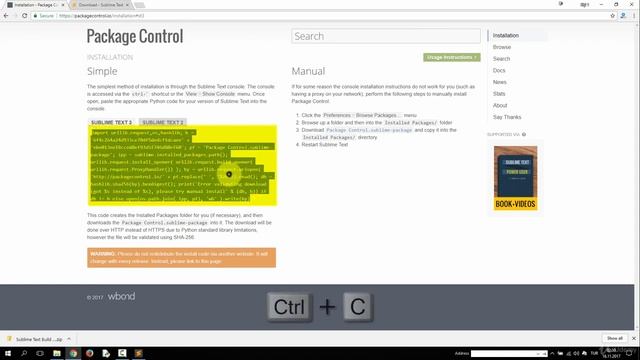 008 Complete Python 3 Course - Setting Up Sublime Text For Python Development смотреть онлайн