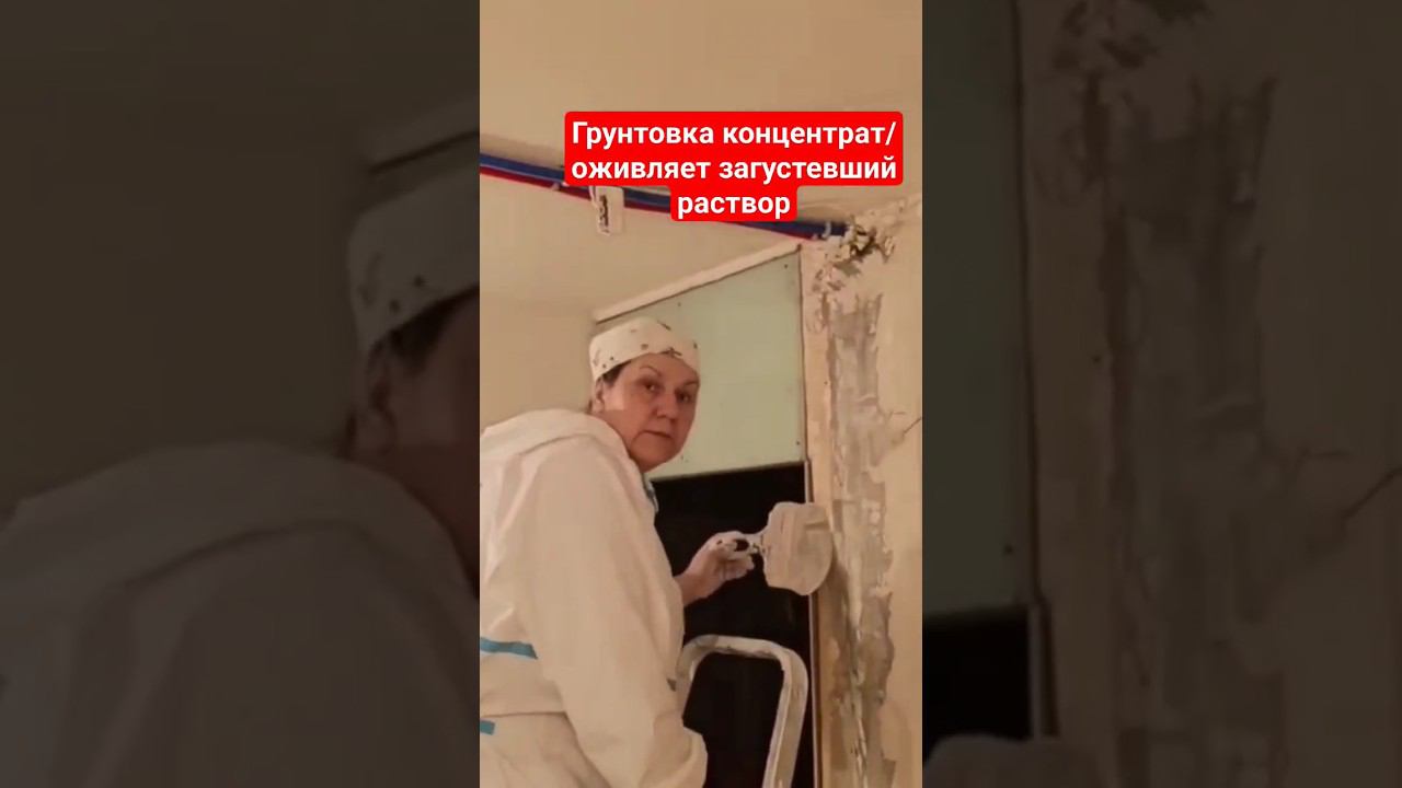 Как разбавить загустевший гипс #гипсоваяштукатурка #грунтовка #советымаляра смотреть онлайн