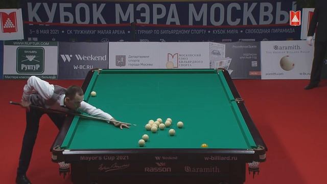 ФИНАЛ Белозёров Дмитрий - Крыжановский Сергей IX турнир по бильярдному спорту « Кубок мэра Москвы» смотреть онлайн