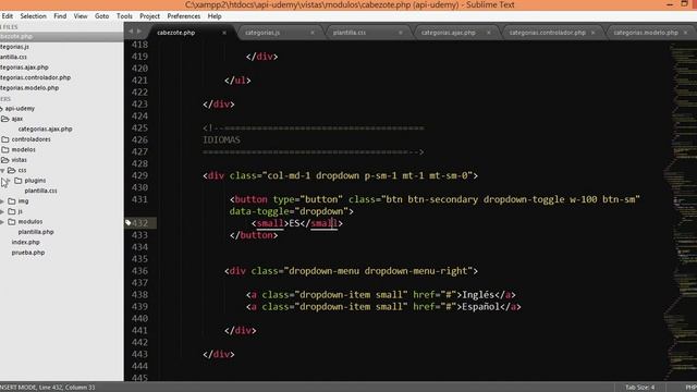 Crea un sitio Multi-idioma con PHP y JSON - Curso "Haz ingresos pasivos con PHP" смотреть онлайн