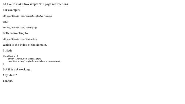 Nginx: simple page redirect смотреть онлайн