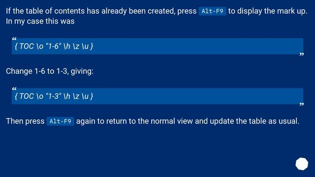 How do I change the Table of Contents in Word 2010 to show only headings 1-3? смотреть онлайн