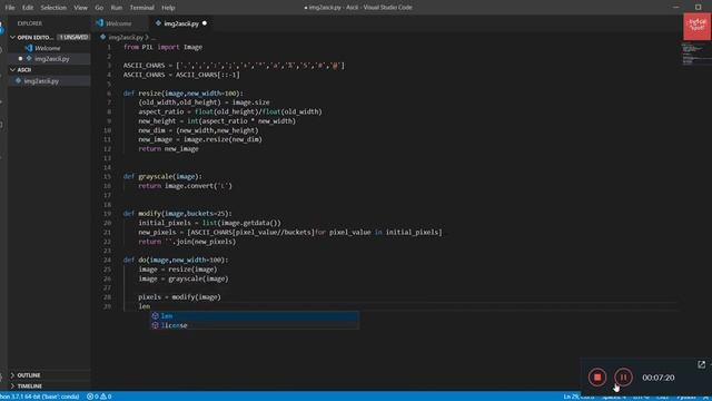 Image to ASCII art Image in Python In Hindi | Python Project for Beginners and Advance | Ascii Imag смотреть онлайн