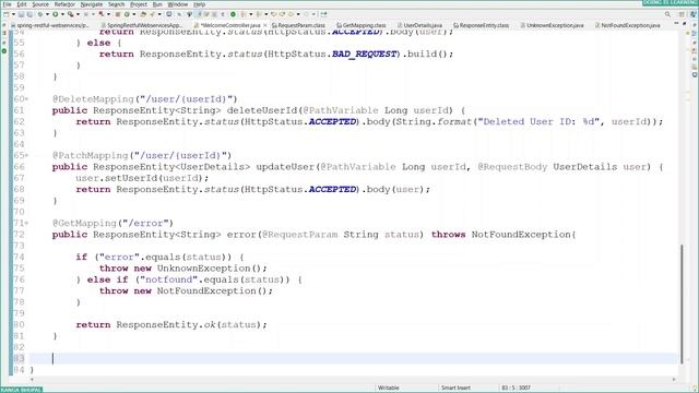 08 - RESTFUL WEBSERVICES – EXCEPTION HANDLING - BEGINNER - HANDS ON смотреть онлайн