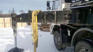 Обзор а/крана Ивановец 65740-6. Продолжение (зима 2017г)