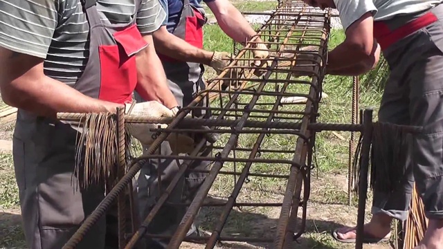 Арматурный каркас. Изготовление армокаркаса монолитного пояса смотреть онлайн