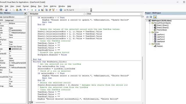SLMS-5 Advance Students Regsition Userform in Excel VBA - Man Singh Rana смотреть онлайн