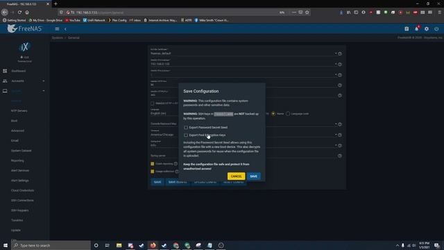 How to backup a config file on Freenas смотреть онлайн