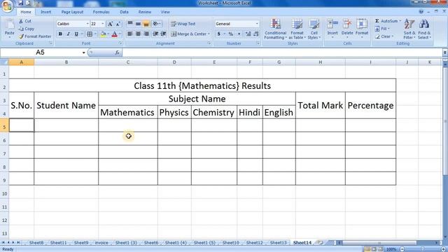 Excel Me Table Kaise Banaye | Excel Me Table Kaise Banate Hain | How To Make Table in MS Excel | смотреть онлайн