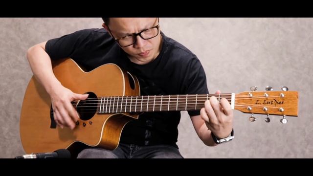 L.Luthier Cofe C Acoustic Guitar Sound Demo смотреть онлайн