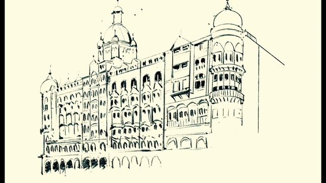 HOTEL TAJ MUMBAI SKETCH | Artist - Amar Kale, Sketch on procreat (ipad) смотреть онлайн