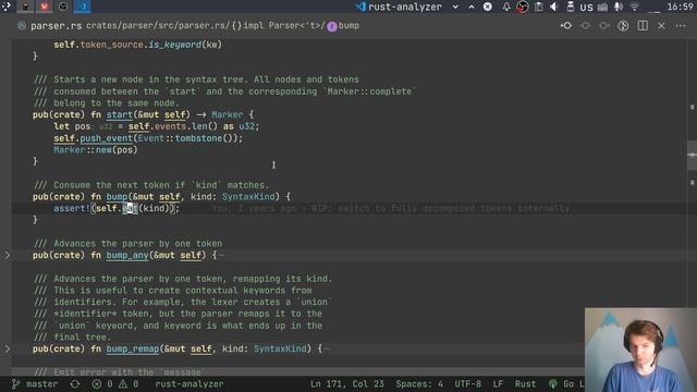 Explaining Rust Analyzer 14: Grammar Intro смотреть онлайн