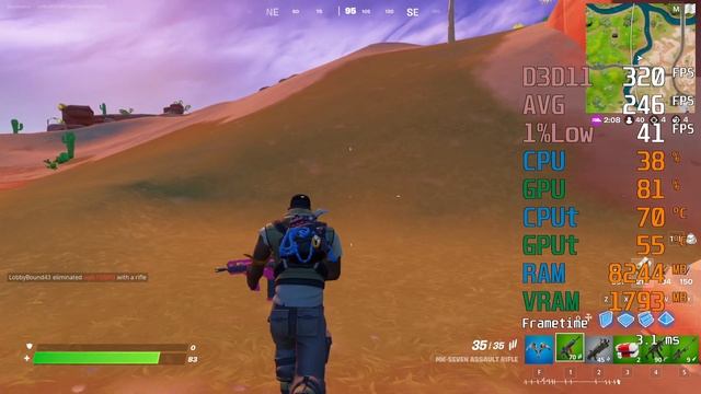 AMD Radeon RX 5500 XT -- Intel Core i5-12400F -- Fortnite Battle Royale FPS Test i5-12400 смотреть онлайн