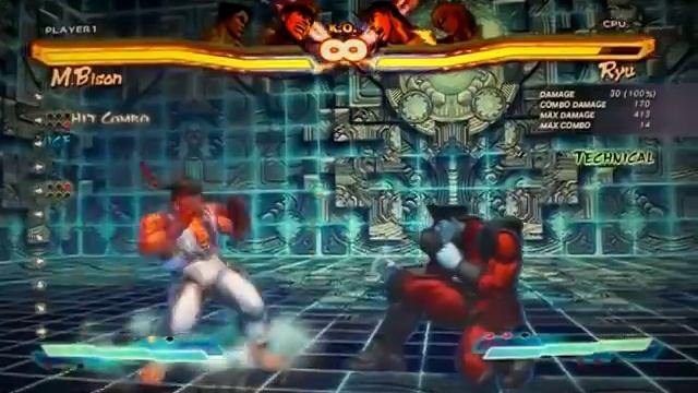 Street Fighter x Tekken Basic M.Bison Tutorial смотреть онлайн