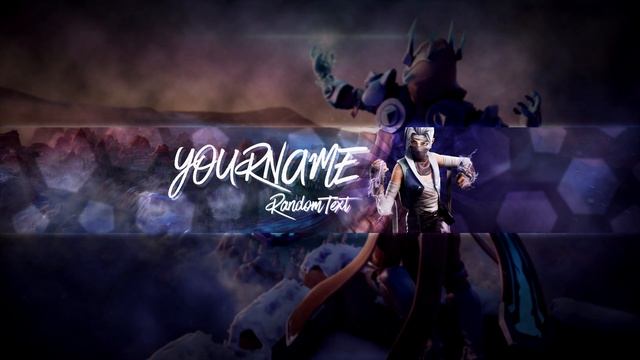 Fortnite Banner Template | Kuno Channel Art | Photoshop CS6