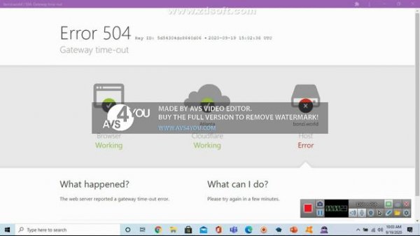 BonziWORLD Error 504 Gateway time out
