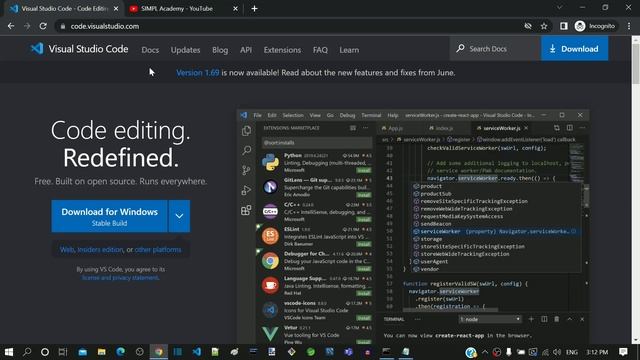 #1.5 - Install Visual Studio Code - Getting Started - Angular смотреть онлайн