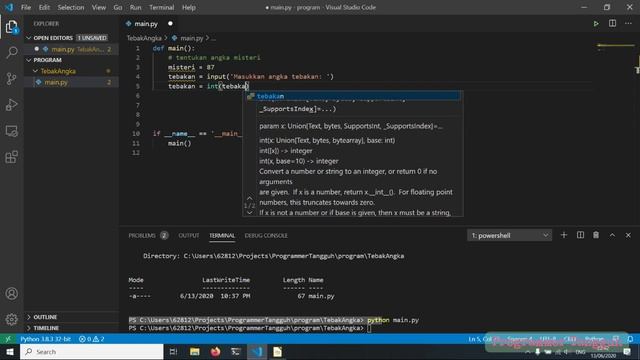 Membuat Program Tebak Angka dengan Python смотреть онлайн