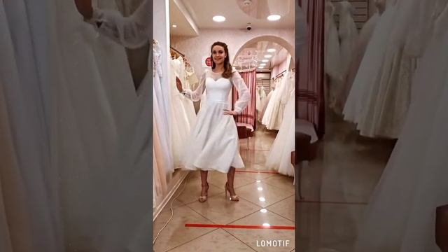 Свадебное платье миди смотреть онлайн