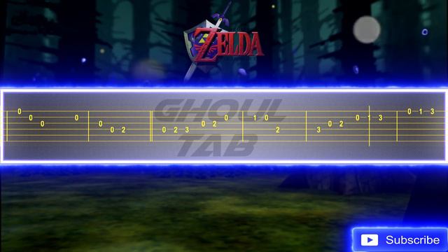 The Legend Of Zelda Ocarina Of Time - Lost Woods (Guitar Tab 譜 Tutorial) смотреть онлайн