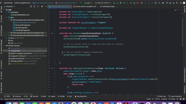 Material Design Bottom navigation Bar | Android Tutorial смотреть онлайн