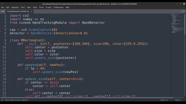 2D object transformation using Hand Gestures смотреть онлайн