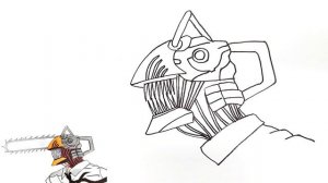 Рисуем Человек - бензопила