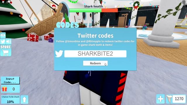 ALL NEW SECRET XMAS UPDATE CODES in SHARKBITE!? - ?2021 Sharkbite Codes (roblox) смотреть онлайн