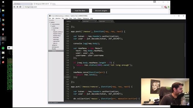 Mittens Deep Dive 7/13: Switching from Mongo to Mongoose смотреть онлайн