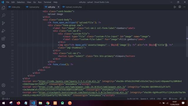 #3. Tutorial lengkap upload image codeigniter ke database - singe upload (Update) смотреть онлайн
