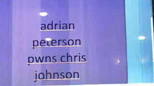 adrian peterson vs chris johnson смотреть онлайн