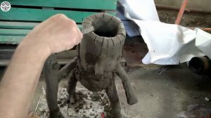 Симпатичный ЛЕШИЙ из ЦЕМЕНТА своими руками | Поделки для дачи | DIY cement crafts for the garden