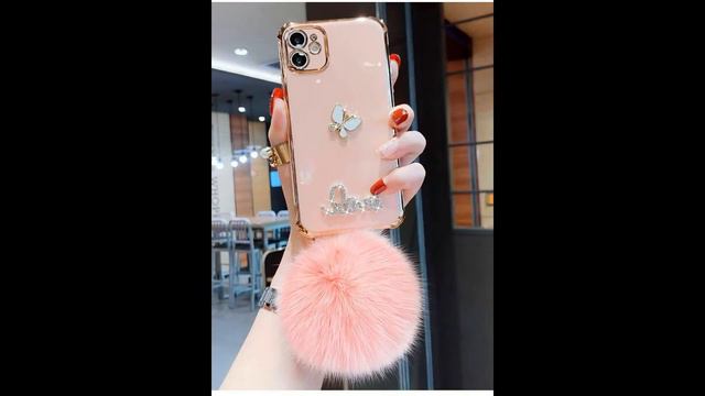 Pompom Hybrid Case For iPhone 12 11 Pro MAX XR 7 8 Plus | Glitter Shockproof Cover смотреть онлайн