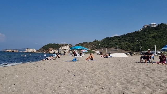Eğerce Plajı. Пляж возле г.Бурса. Мраморное море. смотреть онлайн