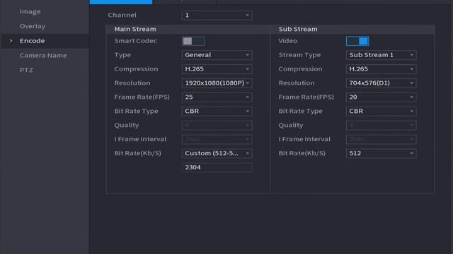 How to change camera encode parameter in NVR? смотреть онлайн