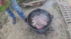 Нутрия в казане просто и легко!