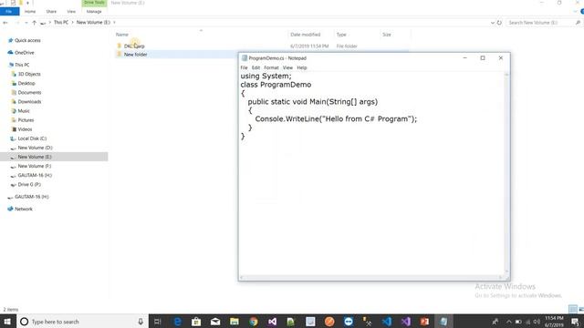 How to Run C#.Net Program in Command Prompt || Run C# program in cmd смотреть онлайн