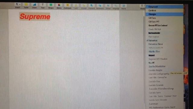 DIY SUPREME FONT (FOR PAGES) смотреть онлайн