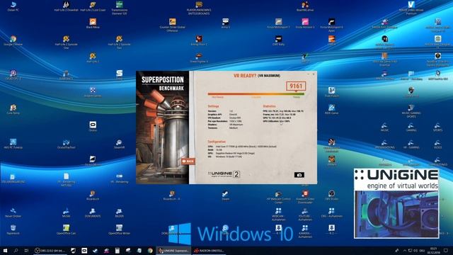 SUPERPOSITION -VR- BenchMark - AMD RX VEGA 64 Sapphire Nitro Plus /// BENCHMARK /// смотреть онлайн