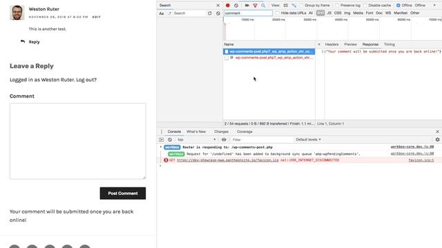 WordPress PWA Offline Commenting w/ AMP Form смотреть онлайн