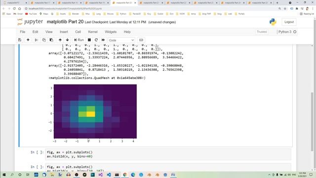 matplotlib Part 20 - 2D Histograms смотреть онлайн