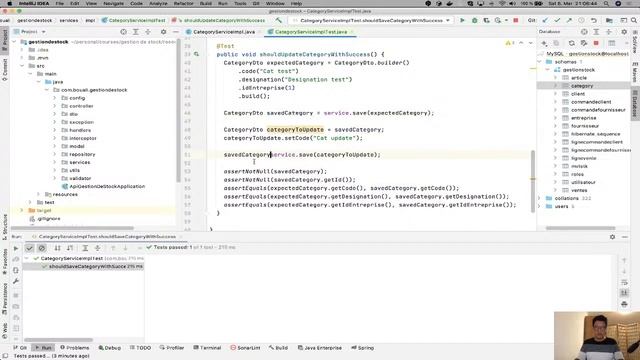 Partie 30 : Les tests unitaire sous une application Springboot смотреть онлайн