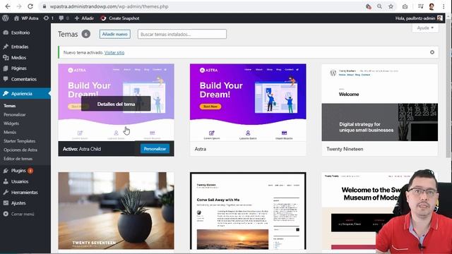 Como instalar un tema hijo o child theme en el tema Astra para WordPress paso a paso смотреть онлайн