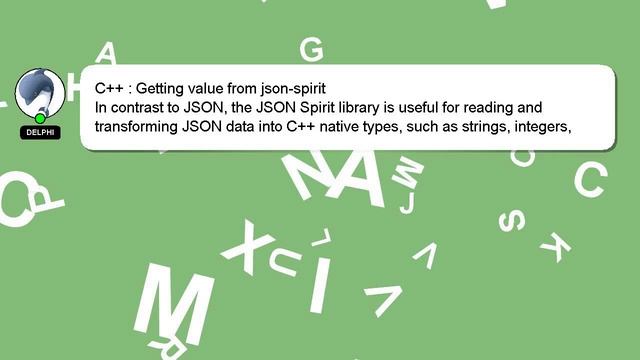 C++ : Getting value from json-spirit смотреть онлайн
