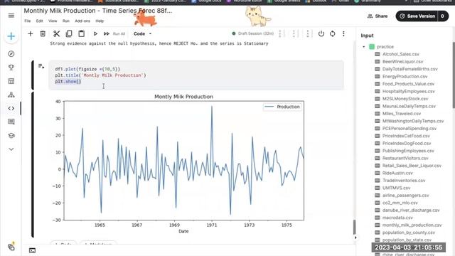 Monthly Milk Production Forecasting: Master Time Series Predictions! ML Project смотреть онлайн